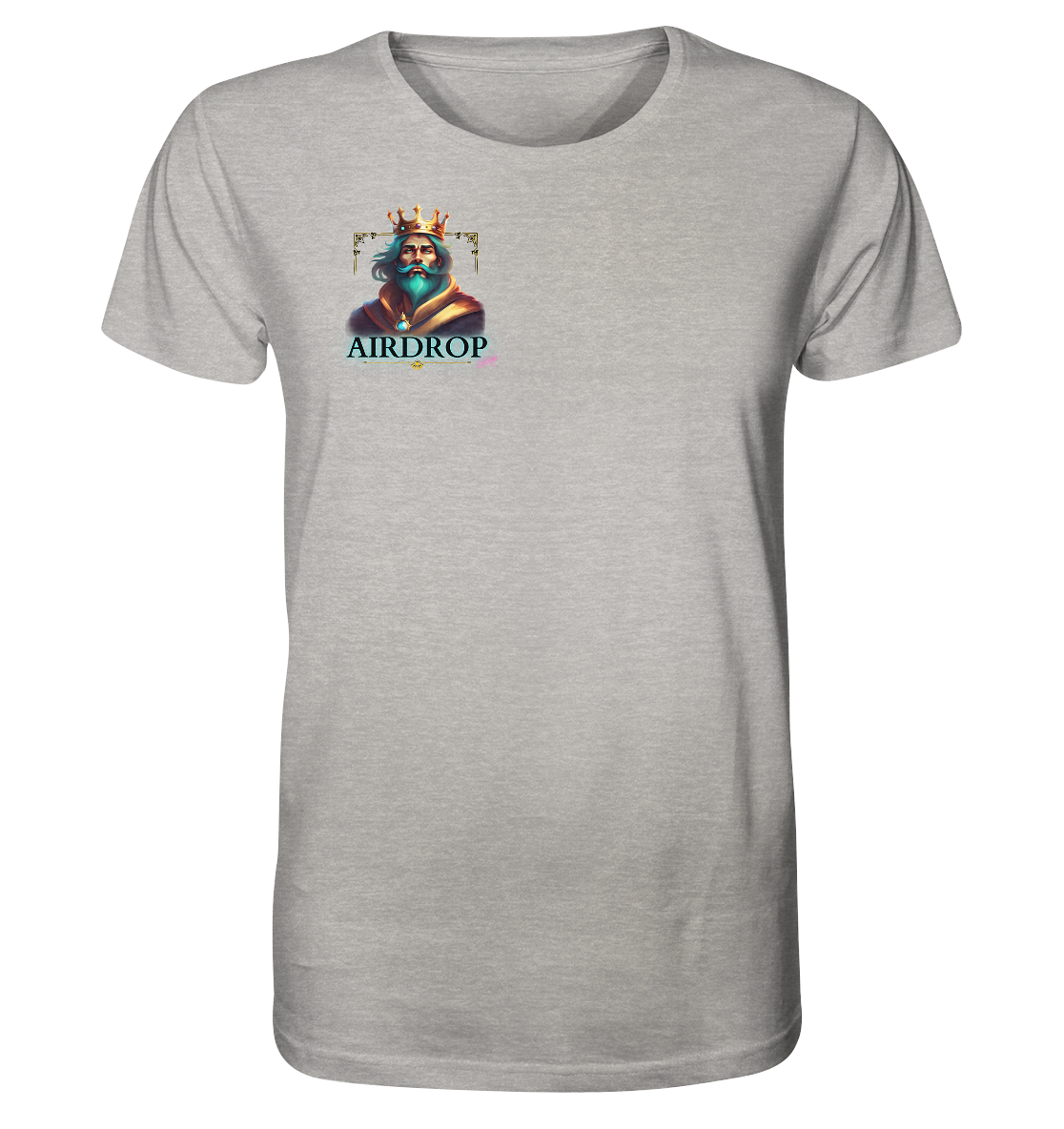 crazy life - Bio-Baumwoll T-Shirt, zweiseitiger Druck