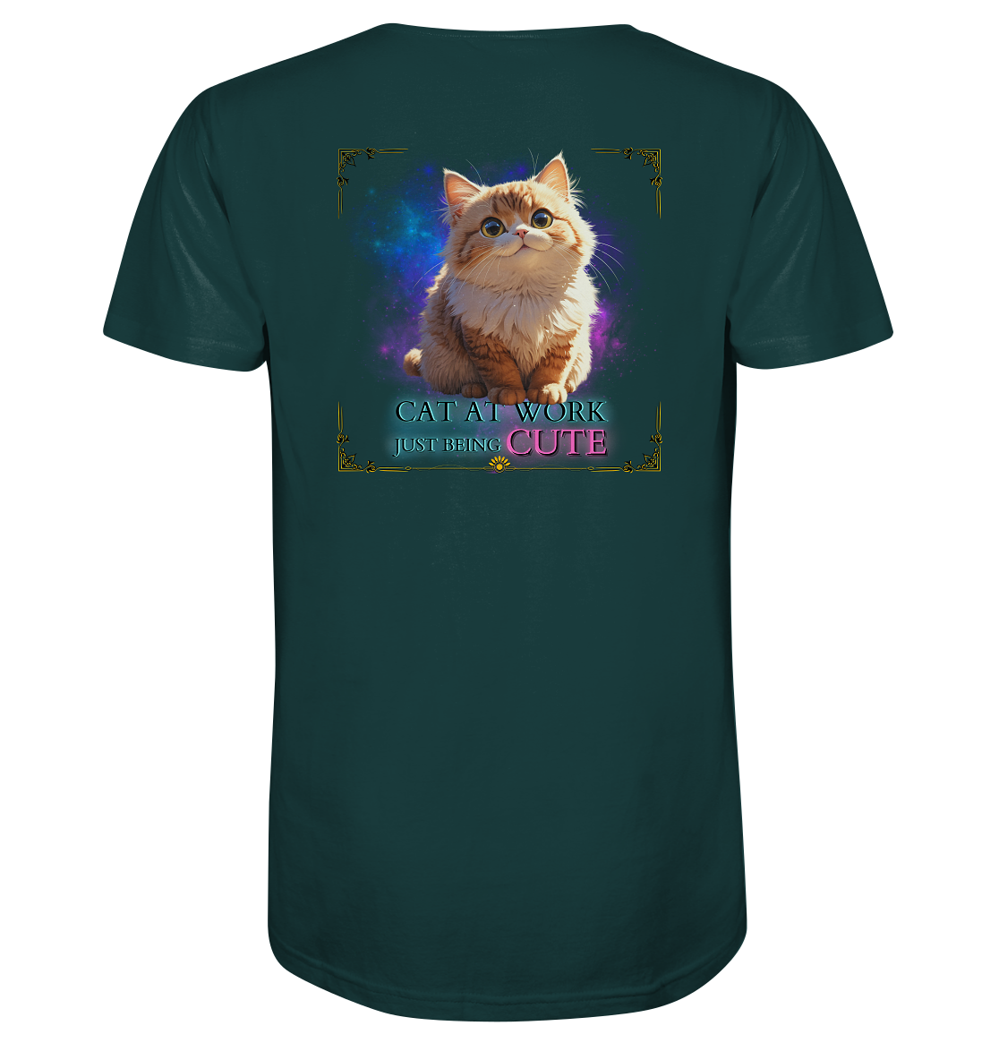 Cat at work - Bio-Baumwoll T-Shirt