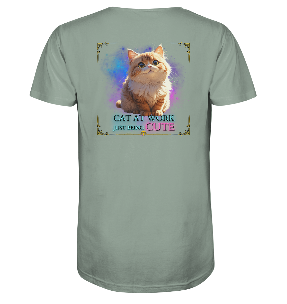 Cat at work - Bio-Baumwoll T-Shirt