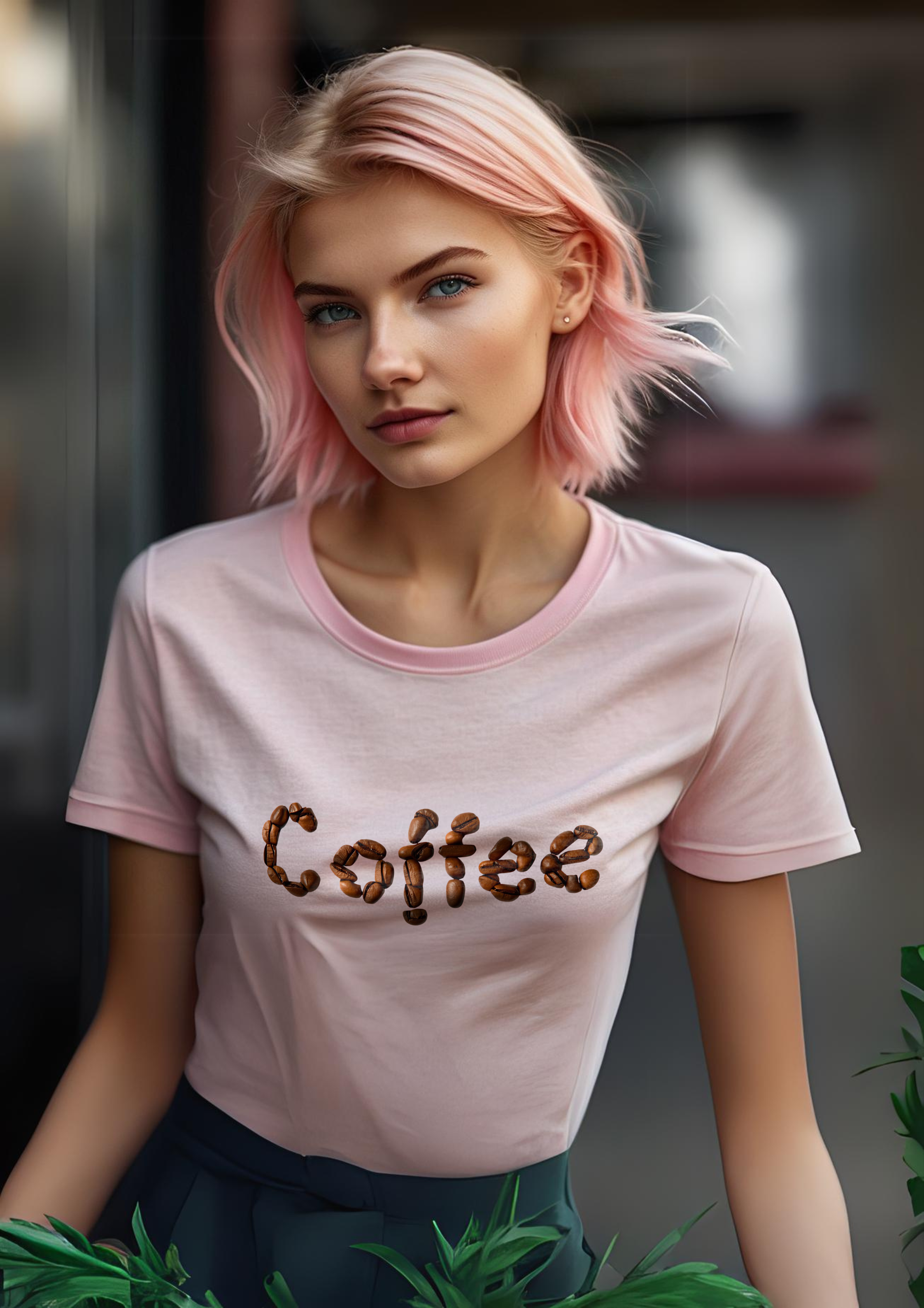 Coffee - T-Shirt, Bio-Baumwolle