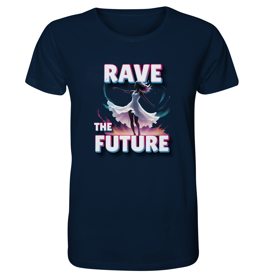 Rave the Future - T-Shirt, Bio-Baumwolle