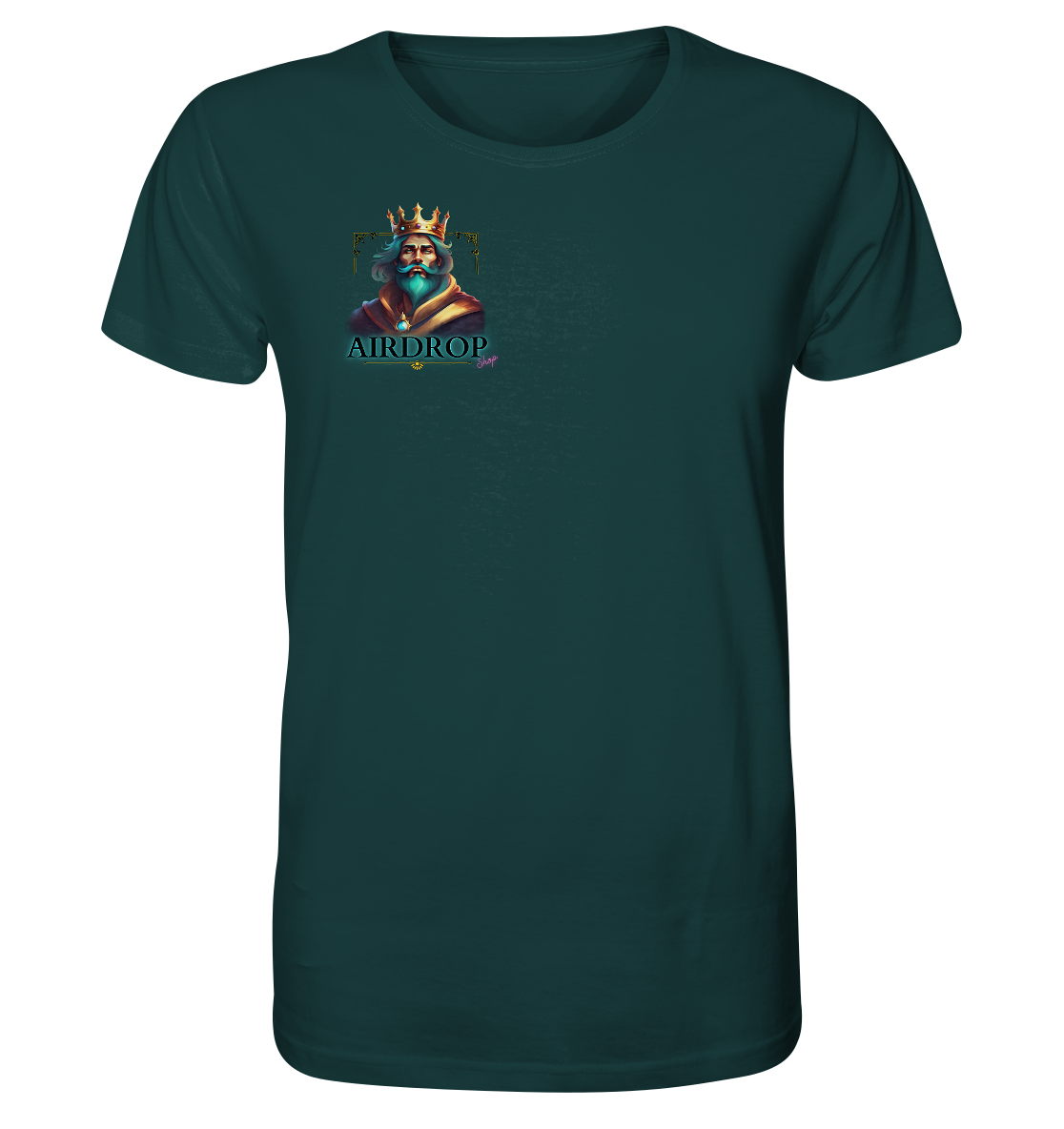 crazy life -  Bio-Baumwoll T-Shirt, zweiseitiger Druck