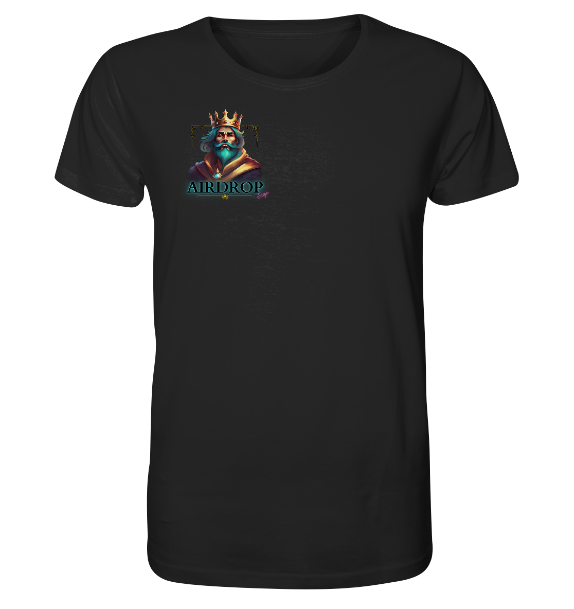 crazy life -  Bio-Baumwoll T-Shirt, zweiseitiger Druck