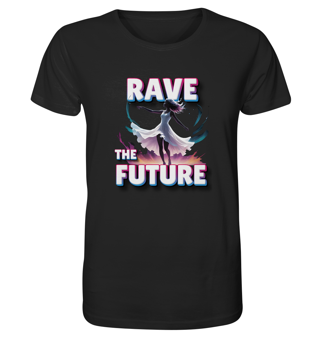 Rave the Future - T-Shirt, Bio-Baumwolle