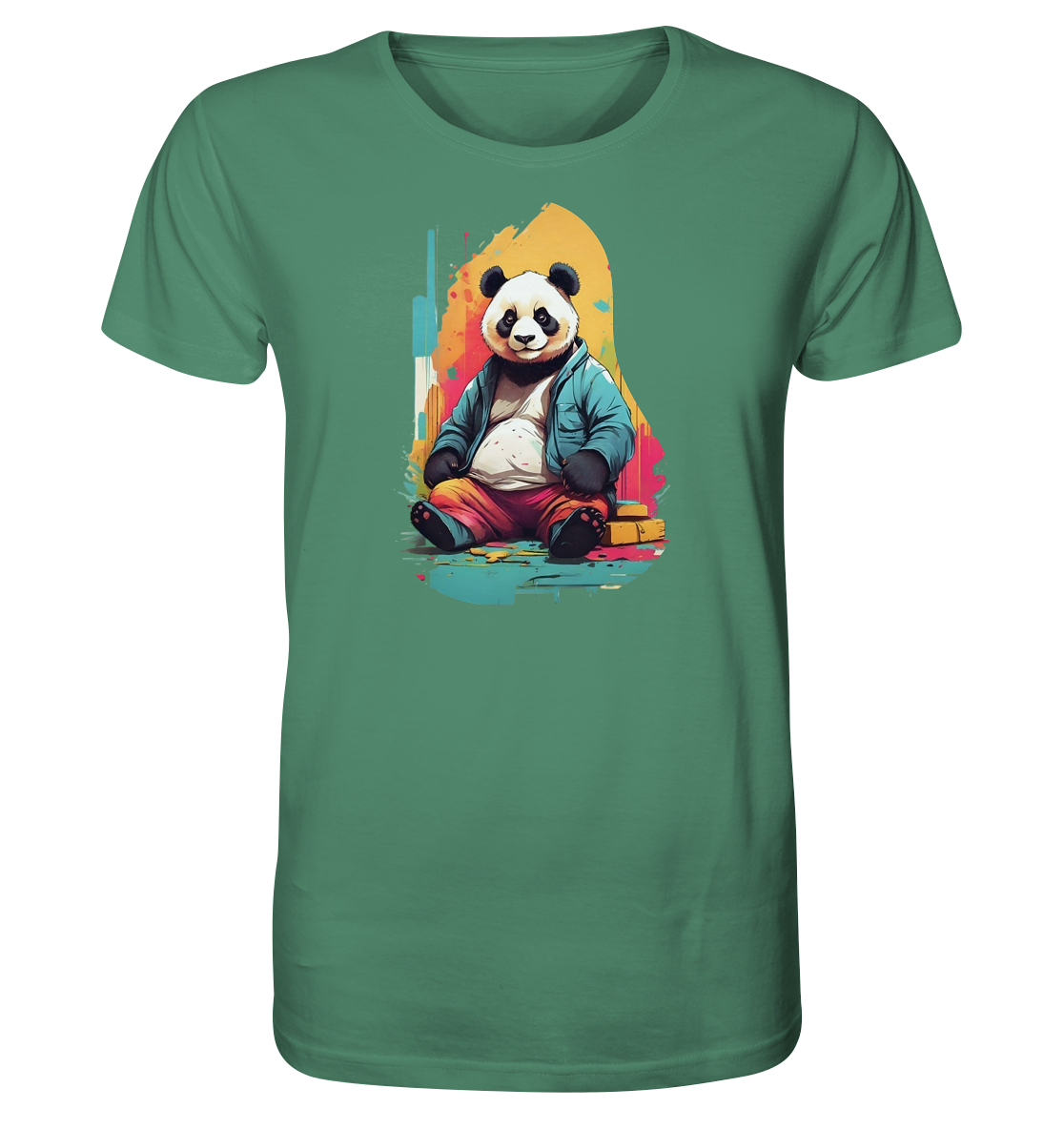 City Streets, Panda Beats - T-Shirt, Bio-Baumwolle