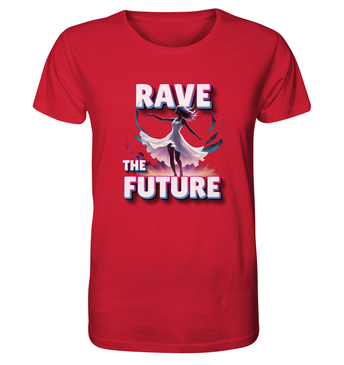 Rave the Future - T-Shirt, Bio-Baumwolle