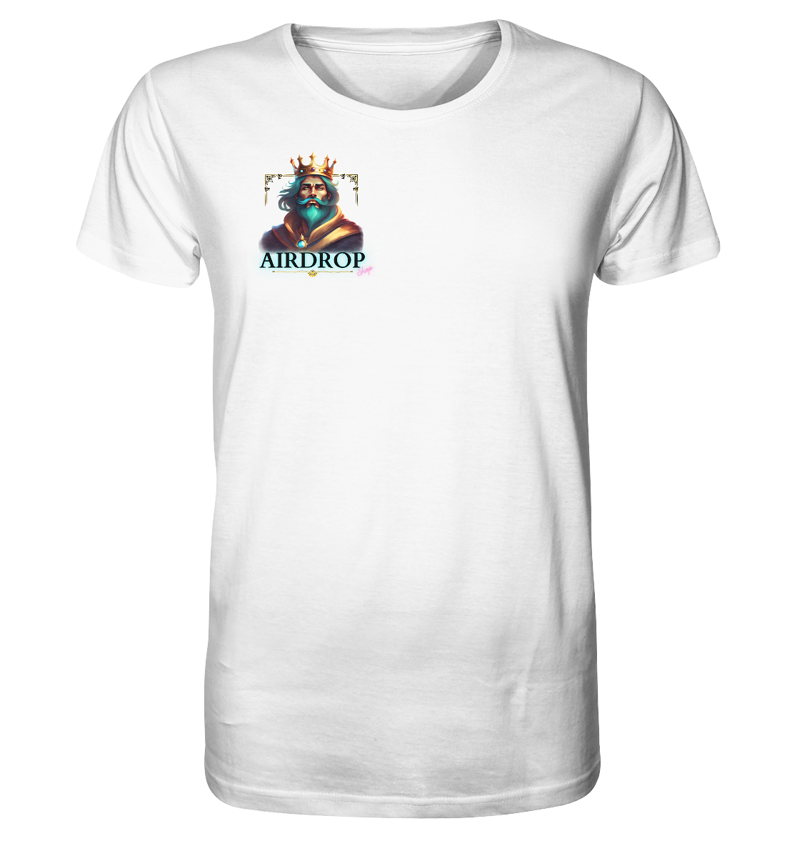 crazy life -  Bio-Baumwoll T-Shirt, zweiseitiger Druck