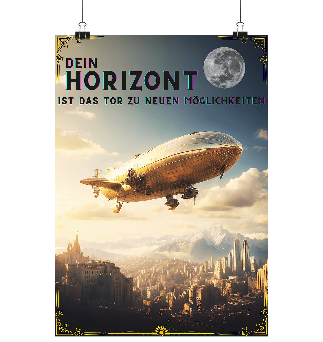 Den Horizont erweitern - Poster (Hochformat)