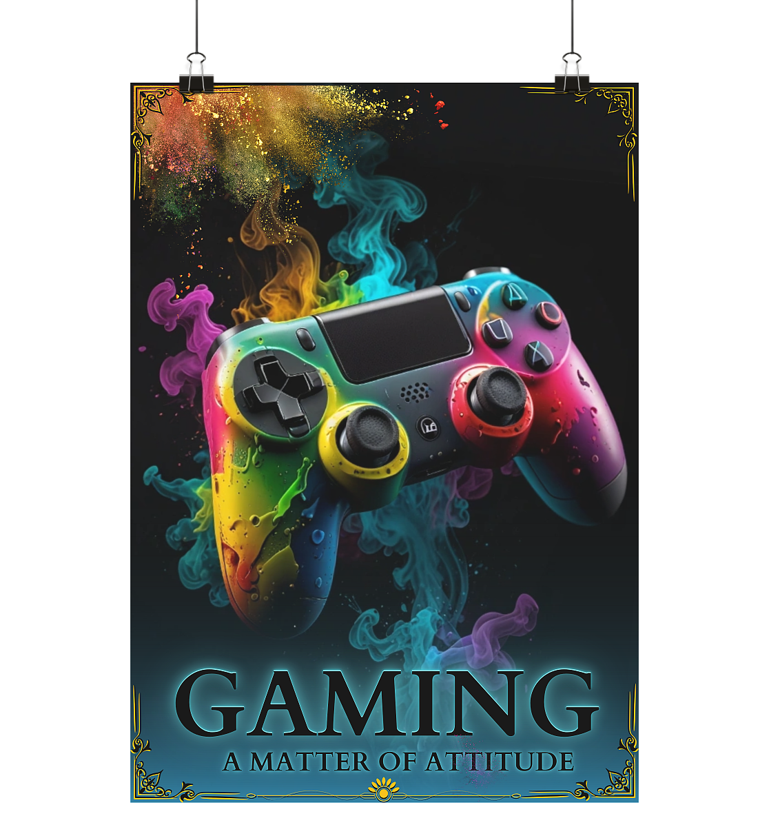 Gaming: A Matter of Attitude - Poster (Hochformat)