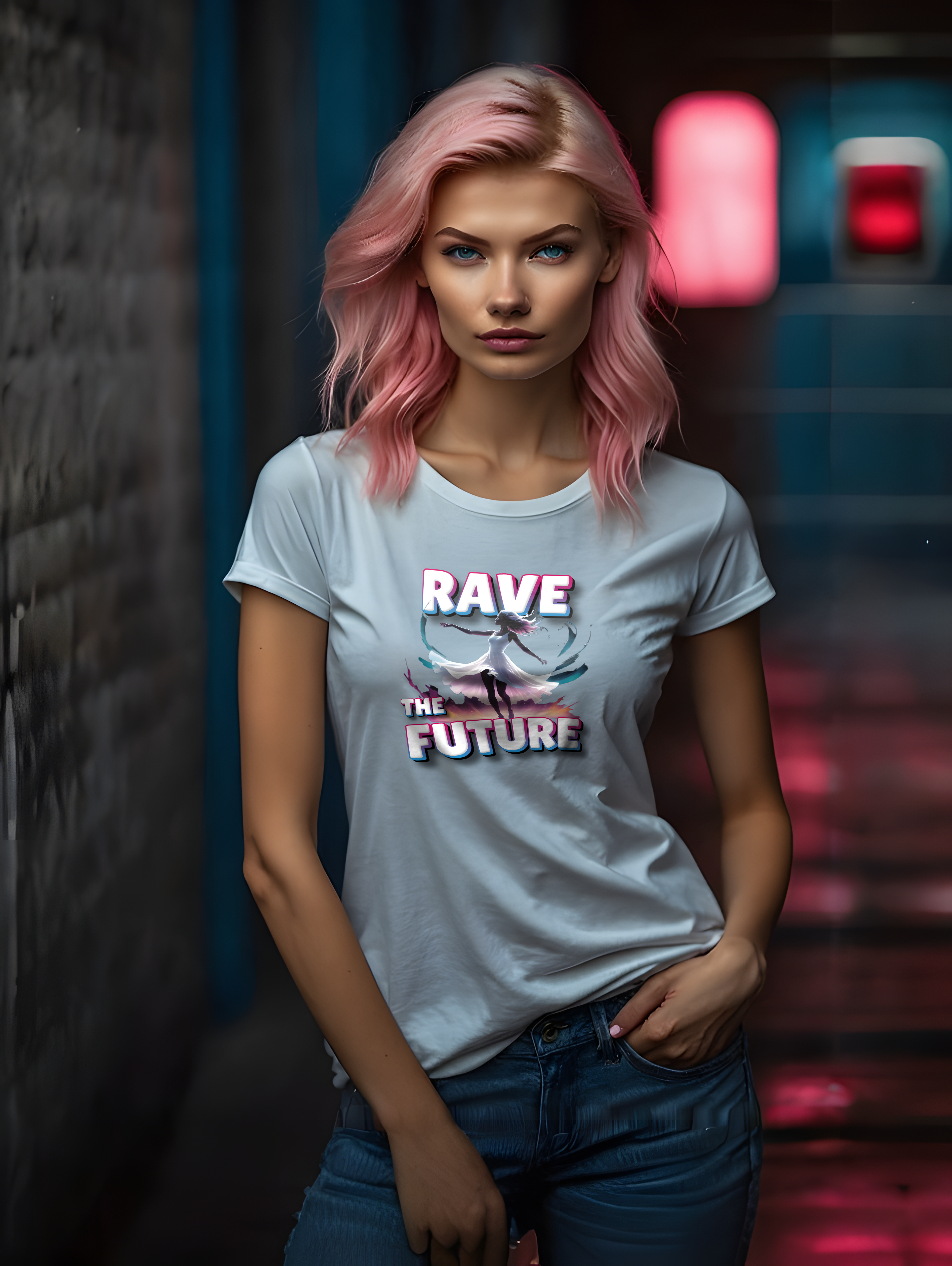 Rave the Future - T-Shirt, Bio-Baumwolle